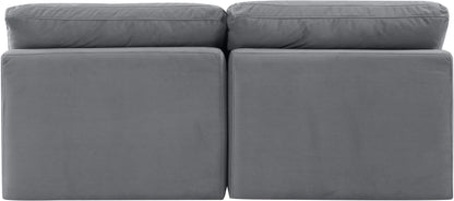 Indulge - Velvet 2 Seat Modular Armless Sofa