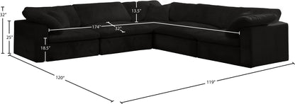 Cozy - 5 Piece Modular Corner Sectional
