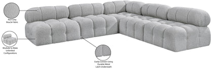 Ames - 5 Piece Fabric Modular Corner Sectional