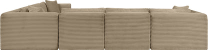 Shaggy - Fabric 6 Piece Modular Corner Sectional