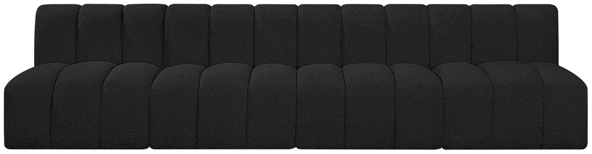 Arc - Boucle Fabric 4 Seats Modular Sofa