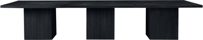 Belinda - Wood Mid-Century Modern Modular Dining Table - Black
