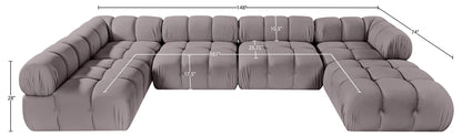 Orin - 6 Piece Modular Sectional (3 Modular Chairs, 2 Corner Chairs & Ottoman)