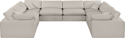 Comfy - 8 Piece Linen Modular Sectional
