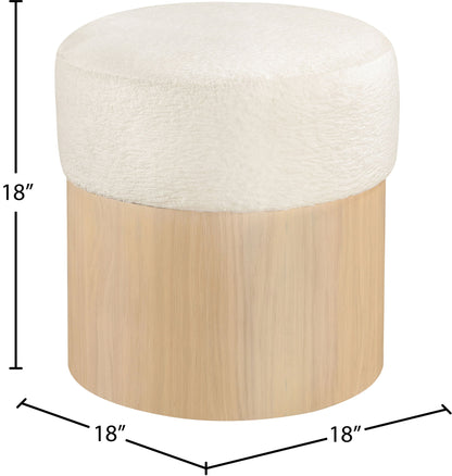 Nimes - Ottoman / Stool With Natural Base