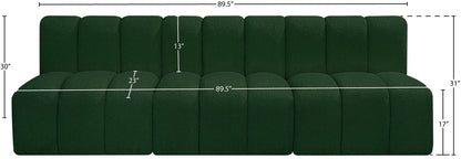 Arc - Boucle Fabric 3 Seats Modular Sofa