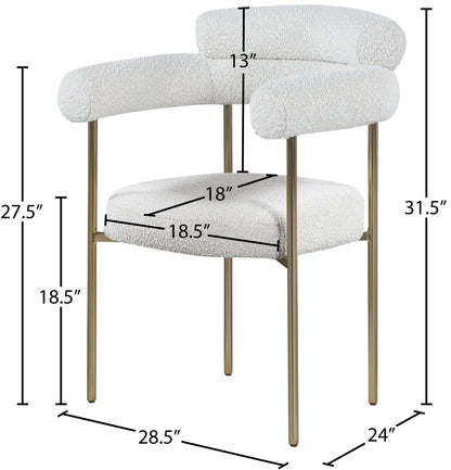Blake - Boucle Fabric Dining Chair (Set of 2)