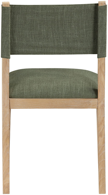 Avon - Linen Textured Performance Fabric Upholstered Dining Side Chair (Set of 2)