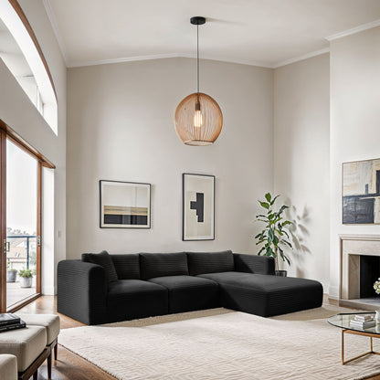 Shaggy - 3 Piece Modular Sectional
