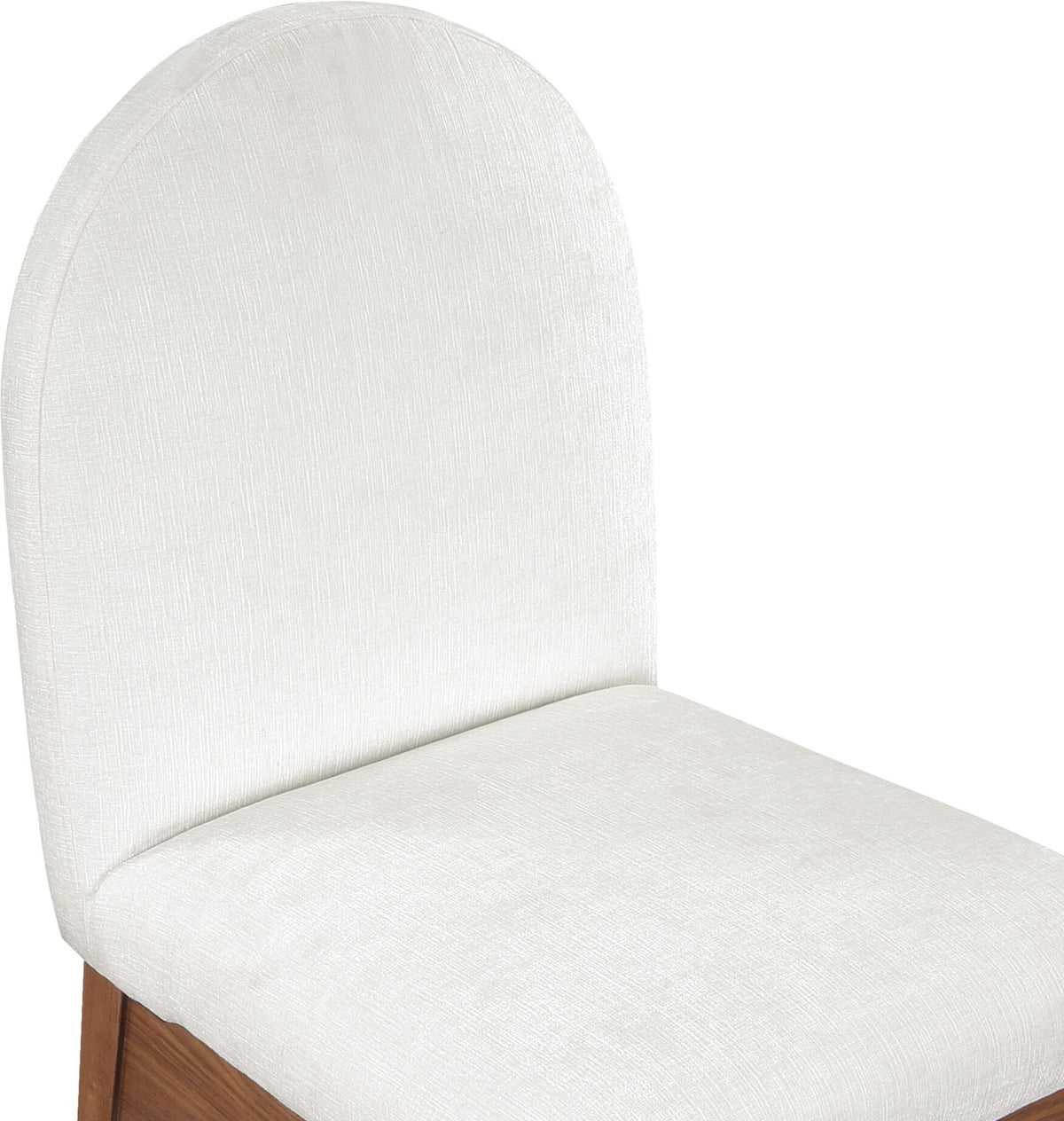 Waldorf - Chenille Dining Side Chair With Brown Legs
