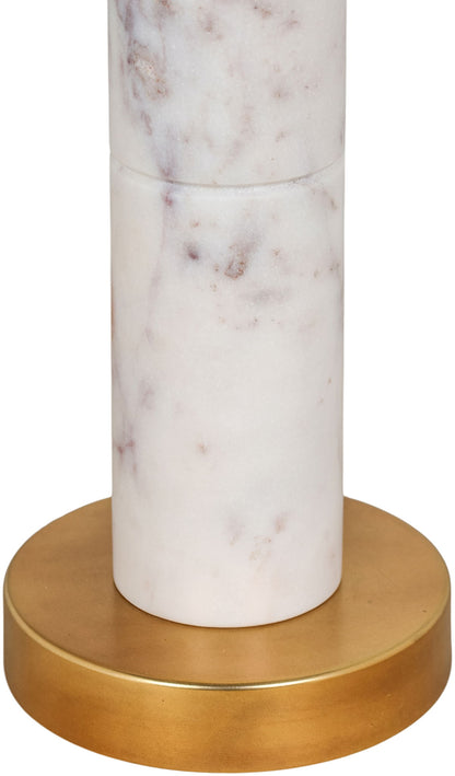 Opaline - Linen Textured Fabric And Brass Table Lamp