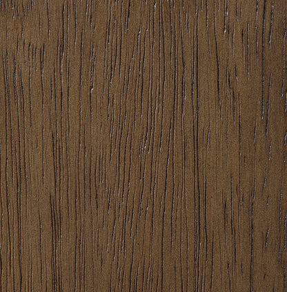 Woodcrest - Vegan Leather Upholstered Bench - Painted Brown Walnut Base