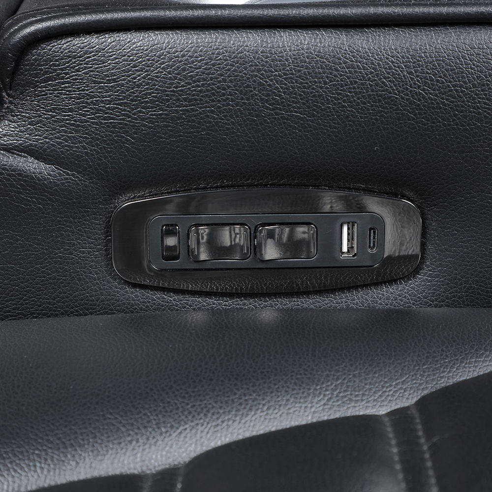 Ephron - Power Motion Recliner With Power Headrest & LED - Black