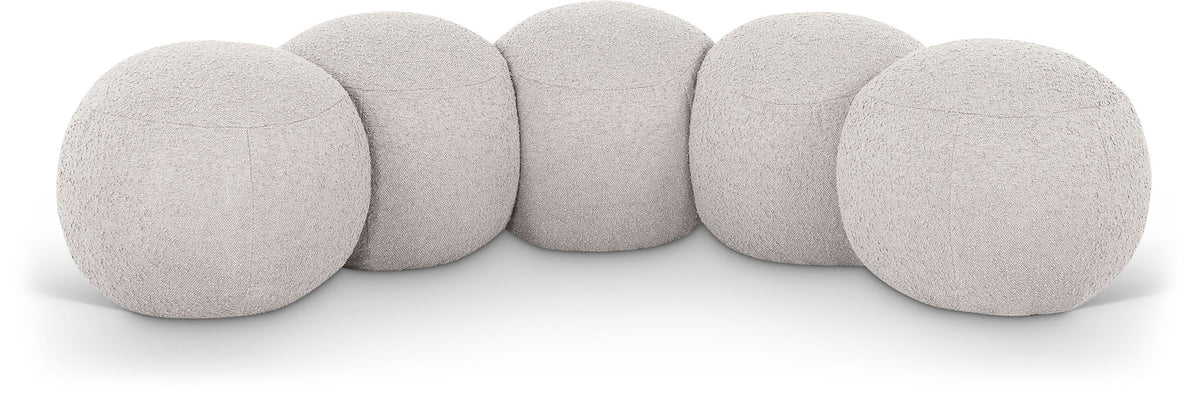 Apollo - Boucle Fabric Bench