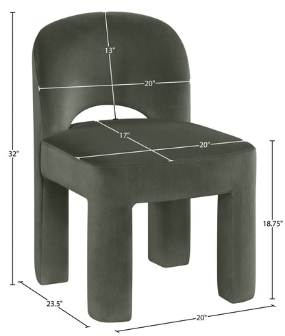 Celine - Velvet Performance Fabric Upholstered Dining Chair (Set of 2)