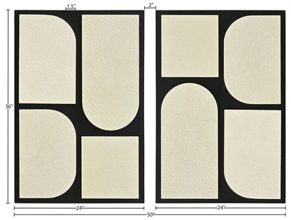 Icon - Mango Wood 2 Piece Wall Art