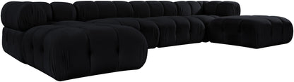 Orin - Velvet 6 Piece Modular Double Chaise Sectional