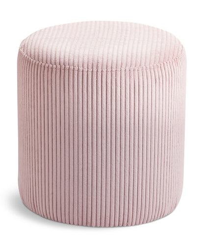 Roy - Round Microsuede Ottoman / Stool
