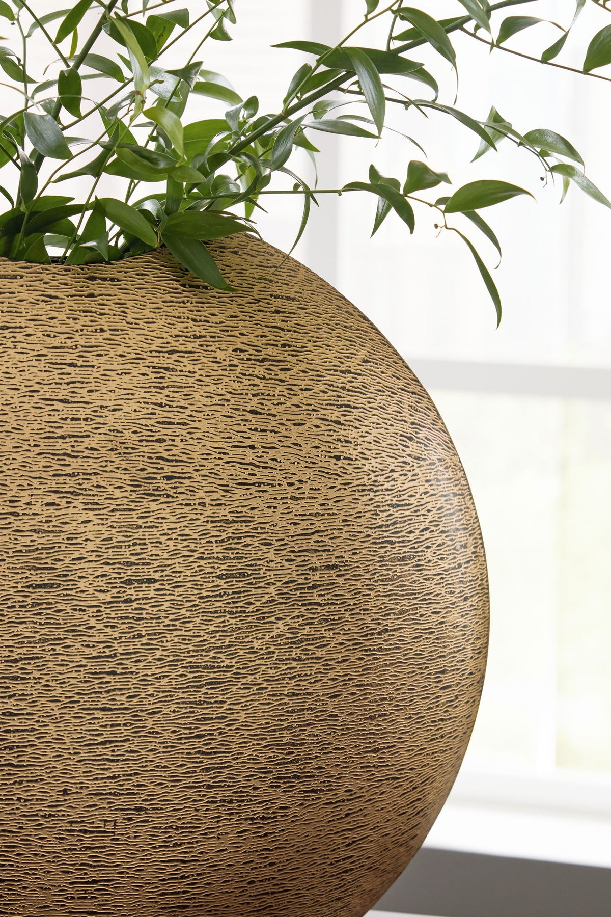 Iansboro - Vase - 15" - Antique Gold Finish