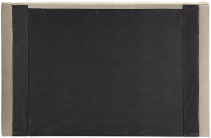 Kendall - Velvet Upholstered Bed - Cream