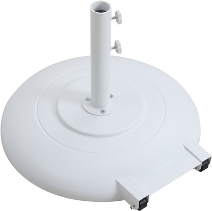 Fiji - Aluminum Patio Umbrella With Round White Base