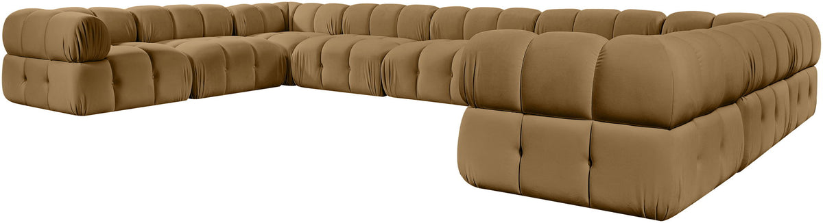 Orin - Velvet Performance Fabric Upholstered 9 Piece Sectional