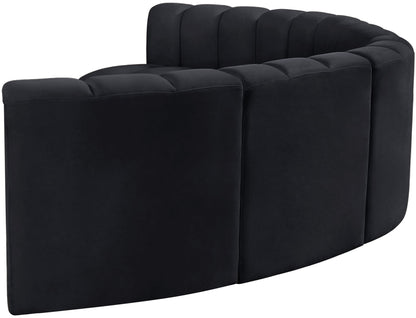 Arc - Velvet 6 Piece U-Shaped Modular Sofa