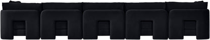 Hammond - Velvet Performance Fabric Upholstered 5 Piece Sofa