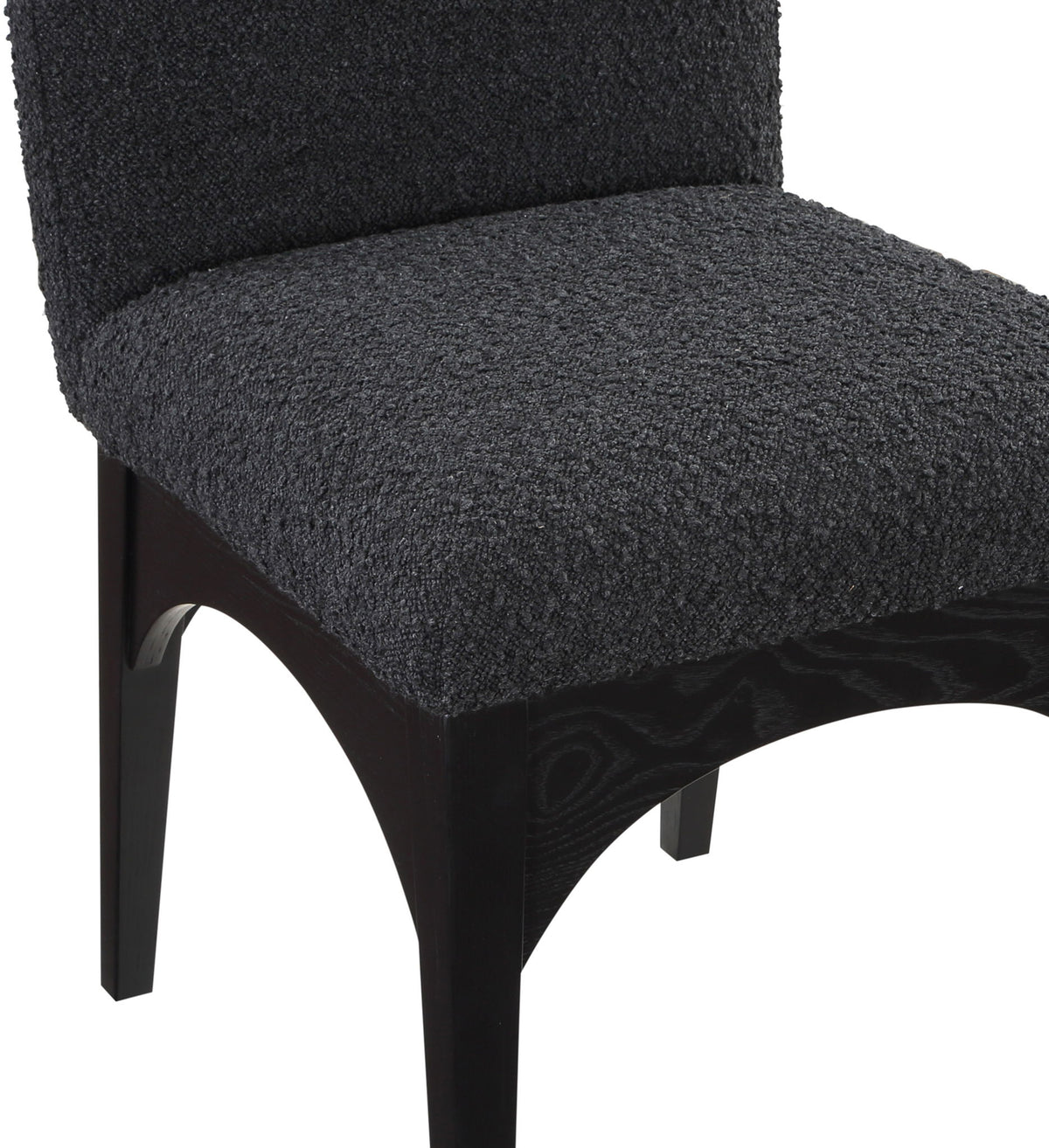 Waldorf - Boucle Dining Side Chair With Black Legs