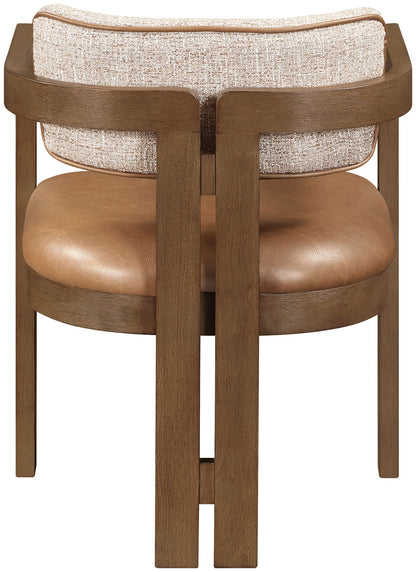 Ravina - Upholstered Dining Chair With Stained Brown Base (Set of 2)