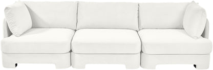 Hammond - Velvet Performance Fabric Upholstered 3 Piece Sofa