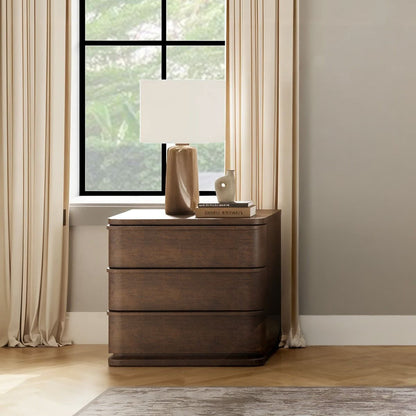 Zoey - Nightstand - Brown Oak