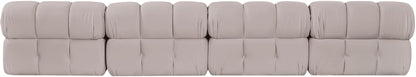 Orin - Velvet 4 Piece Modular Sofa