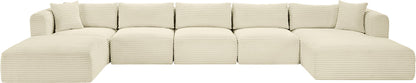 Shaggy - 6 Piece Modular Sectional With Chaise And Ottoman