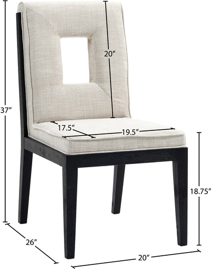 Gwendolyn - Dining Side Chair With Black Frame (Set of 2)