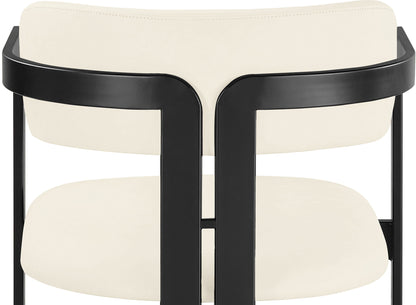 Aurum - Vegan Leather Upholstered Counter Stool With Graphite Black Base