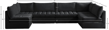 Jacob - Modular U-Shaped Sectional 6 Piece