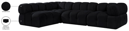 Orin - Fabric Velvet 4 Piece Modular Sectional