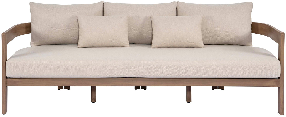 Newport - Water Resistant Fabric 86.75" Upholstered Outdoor Patio Sofa