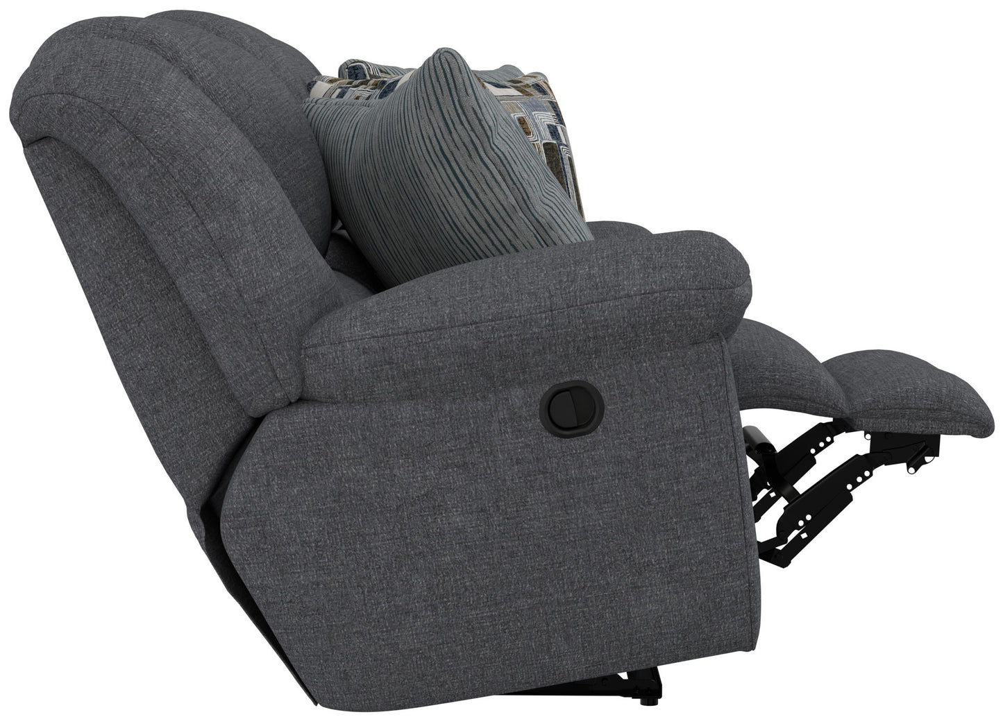 Trifecta - Sofa With 3 Recliners and Drop Down Table