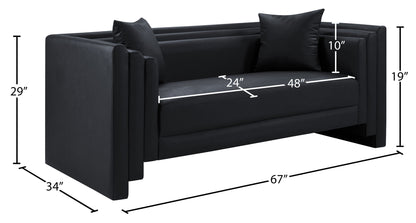 Everett - Vegan Leather Upholstered Loveseat