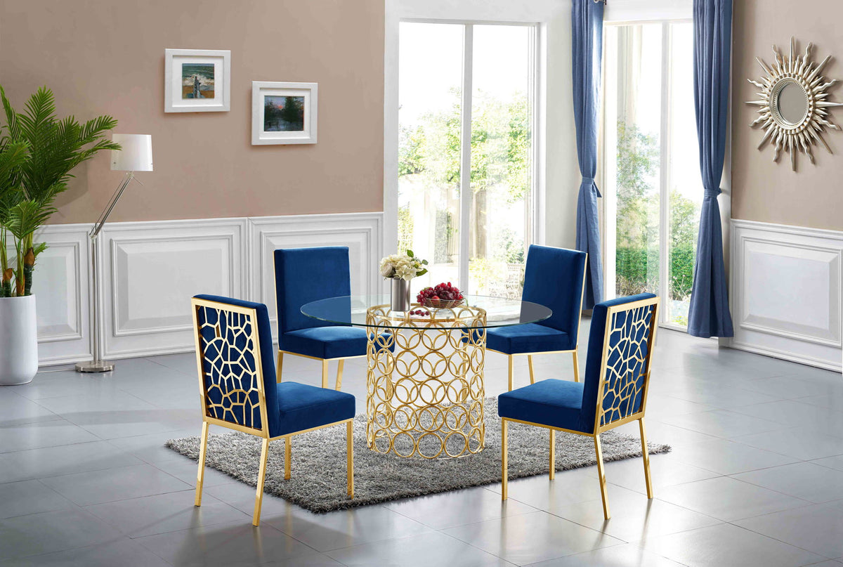 Opal - Dining Chair with Gold Legs (Set of 2)