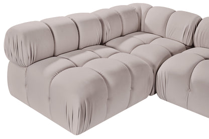 Orin - Velvet 5 Piece Modular Sectional