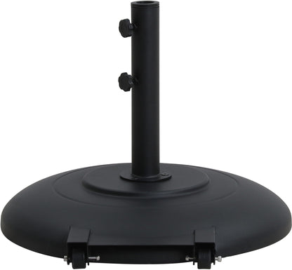 Amalfi - Patio Umbrella - Black Base / White Pole