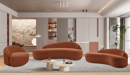Caspian - Chenille Fabric Upholstered Sofa
