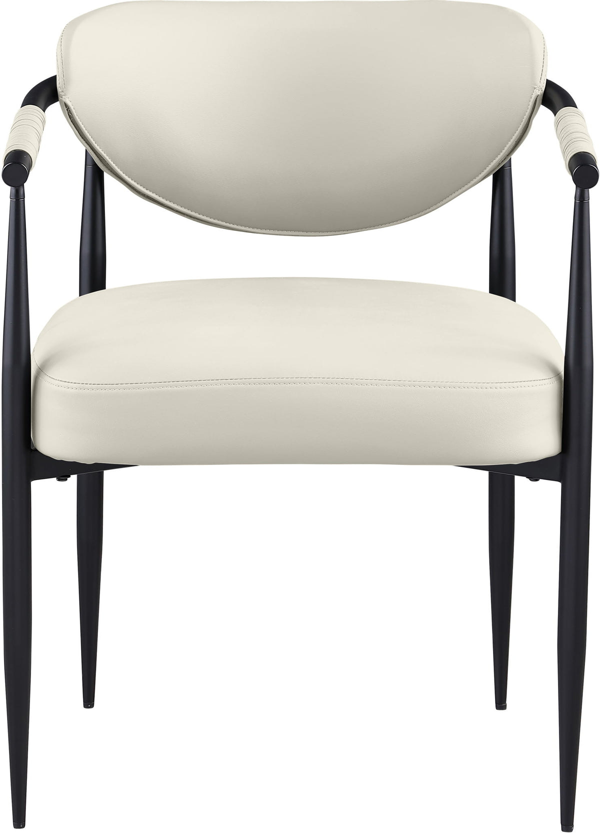 Virella - faux Leather Upholstered Dining Chair (Set of 2) - Black Base