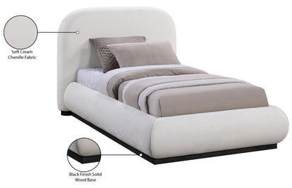 Vaughn - Chenille Bed With Black Base