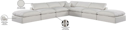 Comfy - 7 Piece Linen Modular Corner Sectional
