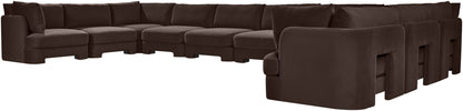 Hammond - Velvet Performance Fabric Upholstered 10 Piece Sectional
