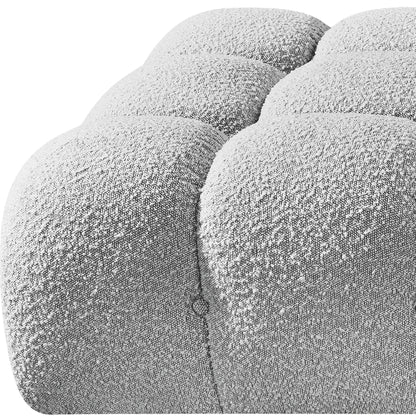 Ames - 4 Piece Boucle Upholstered Modular Sofa With 2 Backless Seats